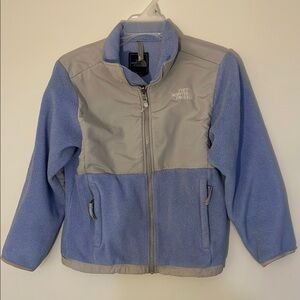 The North Face Blue Denali Zip Fleece Jacket Youth medium